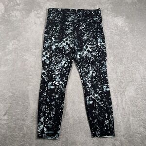 Lululemon Fast Free Crop II Leggings Womens 10 Pixel Haze Nulux 19" High Rise